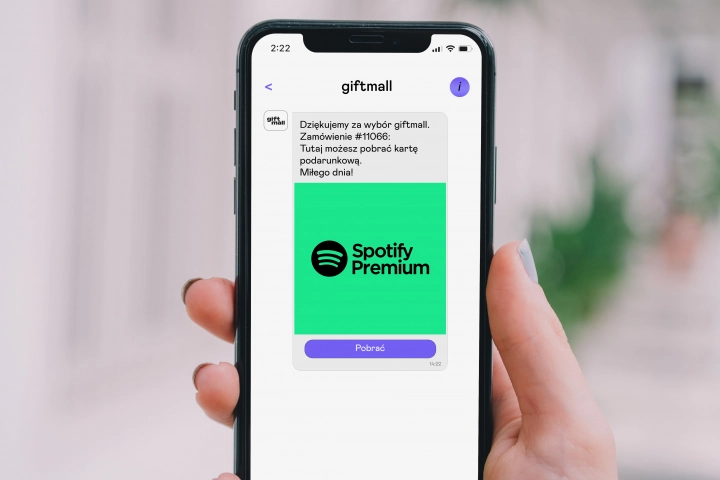 Karta podarunkowa Spotify Premium