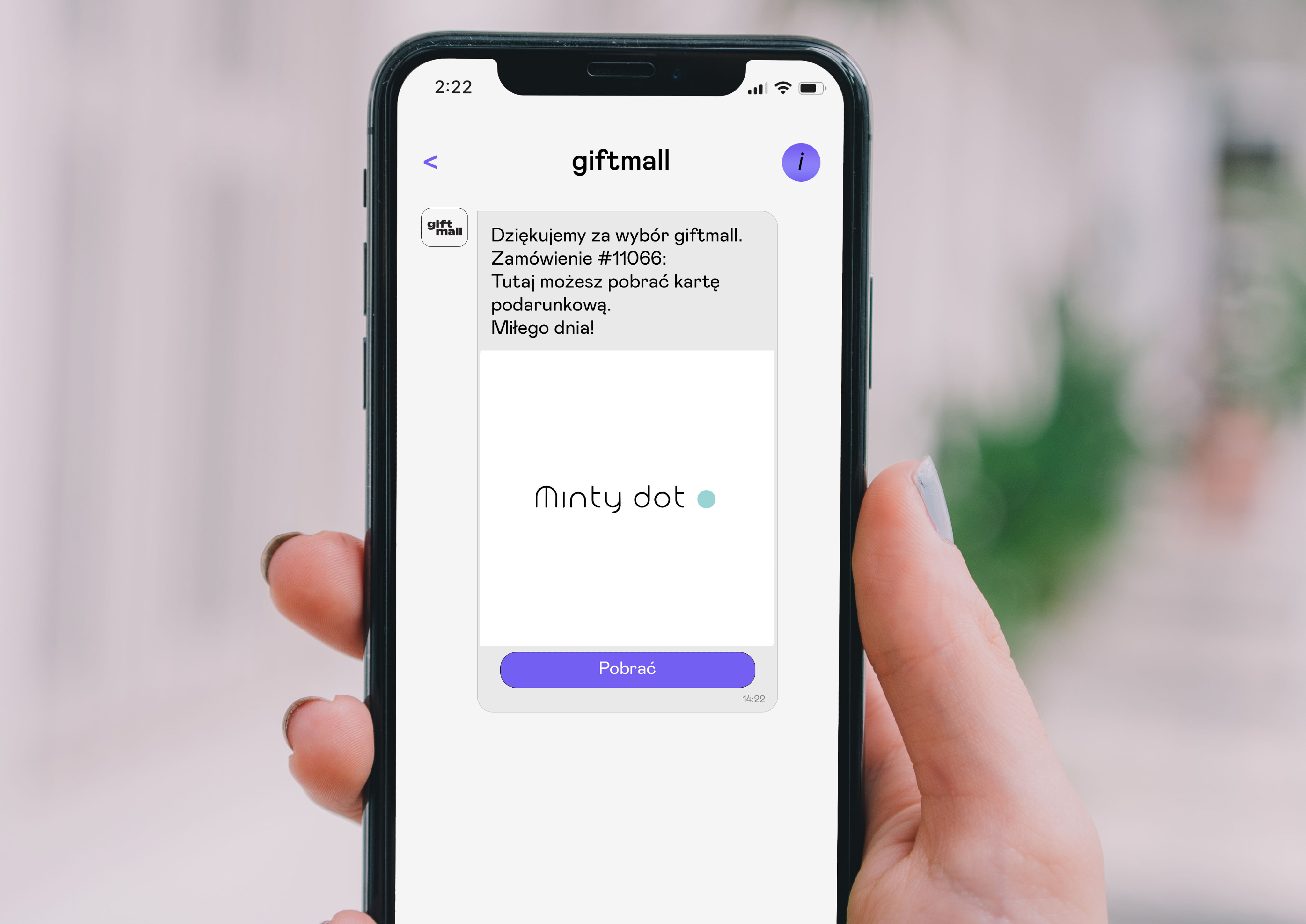 Karta podarunkowa Minty Dot