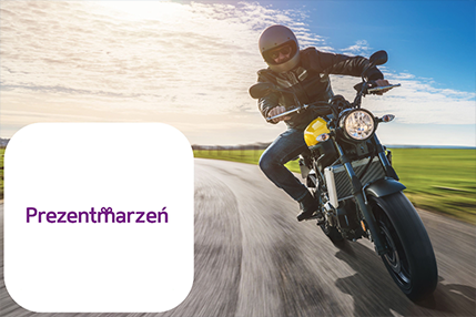 Karta podarunkowa na Jazdę motocyklem